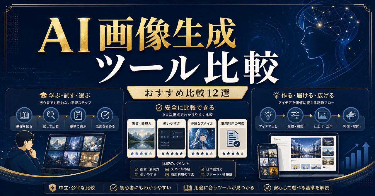 AI画像生成ツール比較のアイキャッチ
