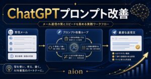 ChatGPTでメール効率化｜返信時間を1/5にする実践プロンプト集のアイキャッチ