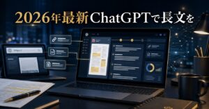【2026年最新】ChatGPTで長文を要約するやり方7選！PDF・URL・文字数制限を超える裏技も解説のアイキャッチ