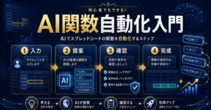 【2026年最新】AIでExcel関数を自動化！初心者もできる効率化テクニック14選のアイキャッチ