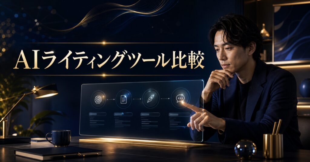 【2026年最新】AIライティングツールおすすめ比較15選！無料・有料別にSNS・ブログのプロが徹底解説のアイキャッチ