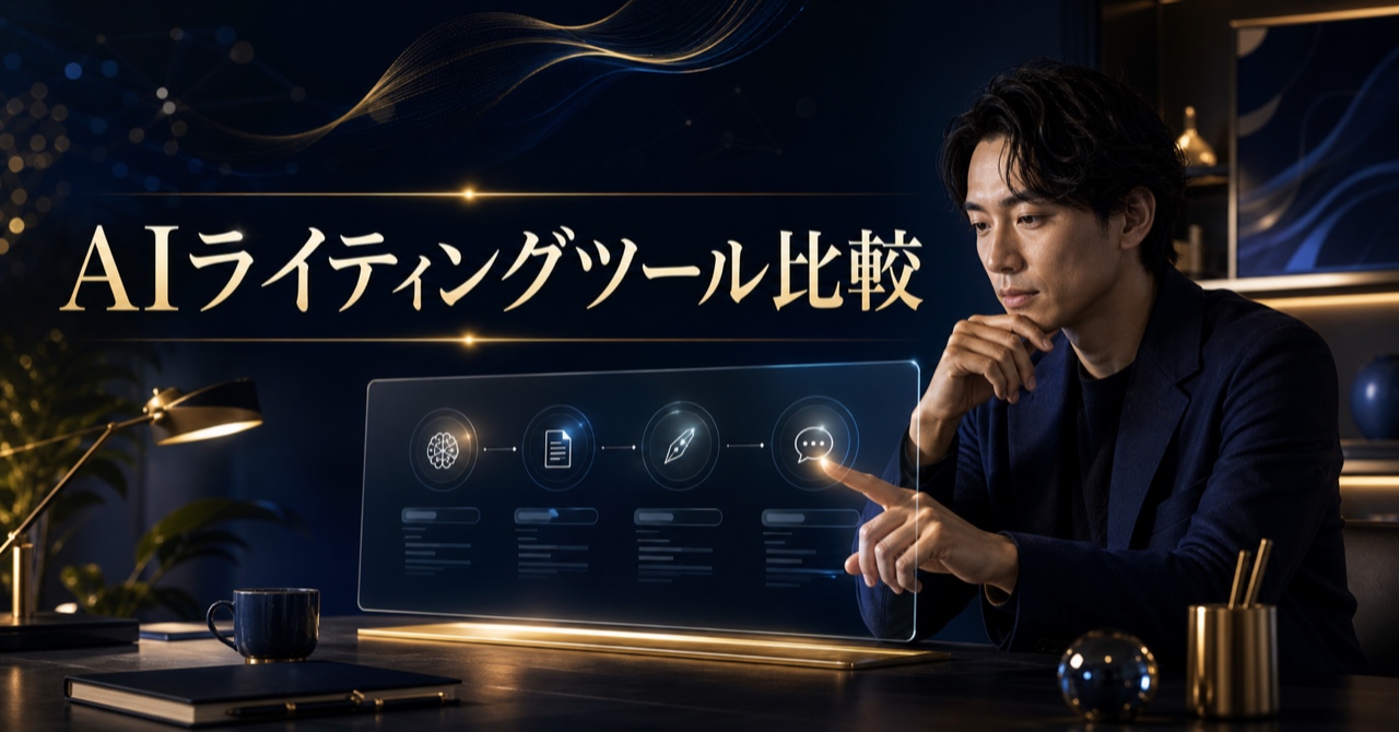 【2026年最新】AIライティングツールおすすめ比較15選！無料・有料別にSNS・ブログのプロが徹底解説のアイキャッチ