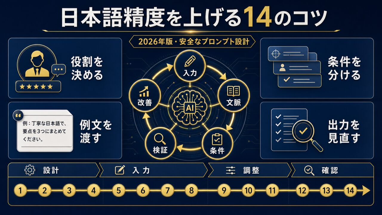 ChatGPTの日本語精度を劇的の要点図解