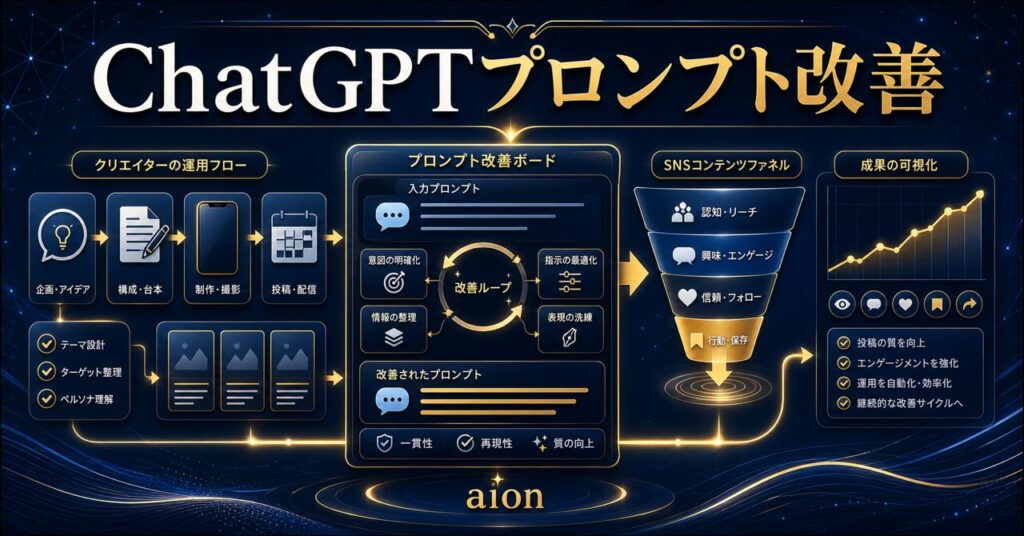ChatGPTカスタム指示の設定例15選｜SNS運用を自動化するプロンプトも解説のアイキャッチ