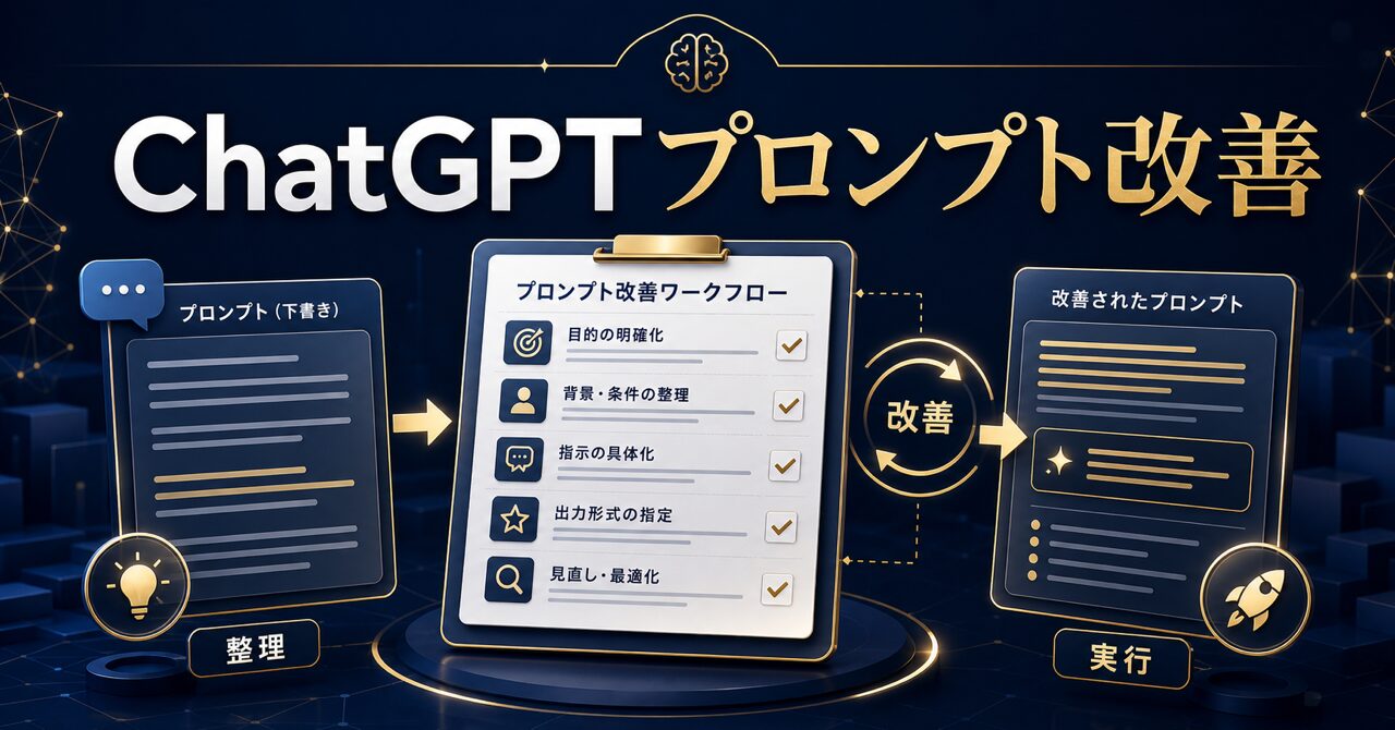 プロンプトテンプレート50選|ChatGPT/Claudeで仕事が爆速化するコピペOK実例集のアイキャッチ